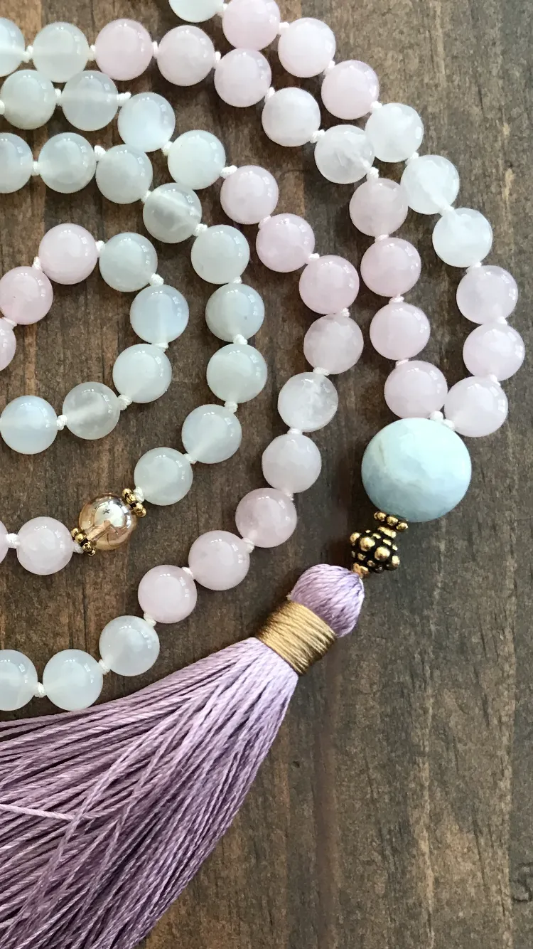 Lotus Moon Mala Necklace