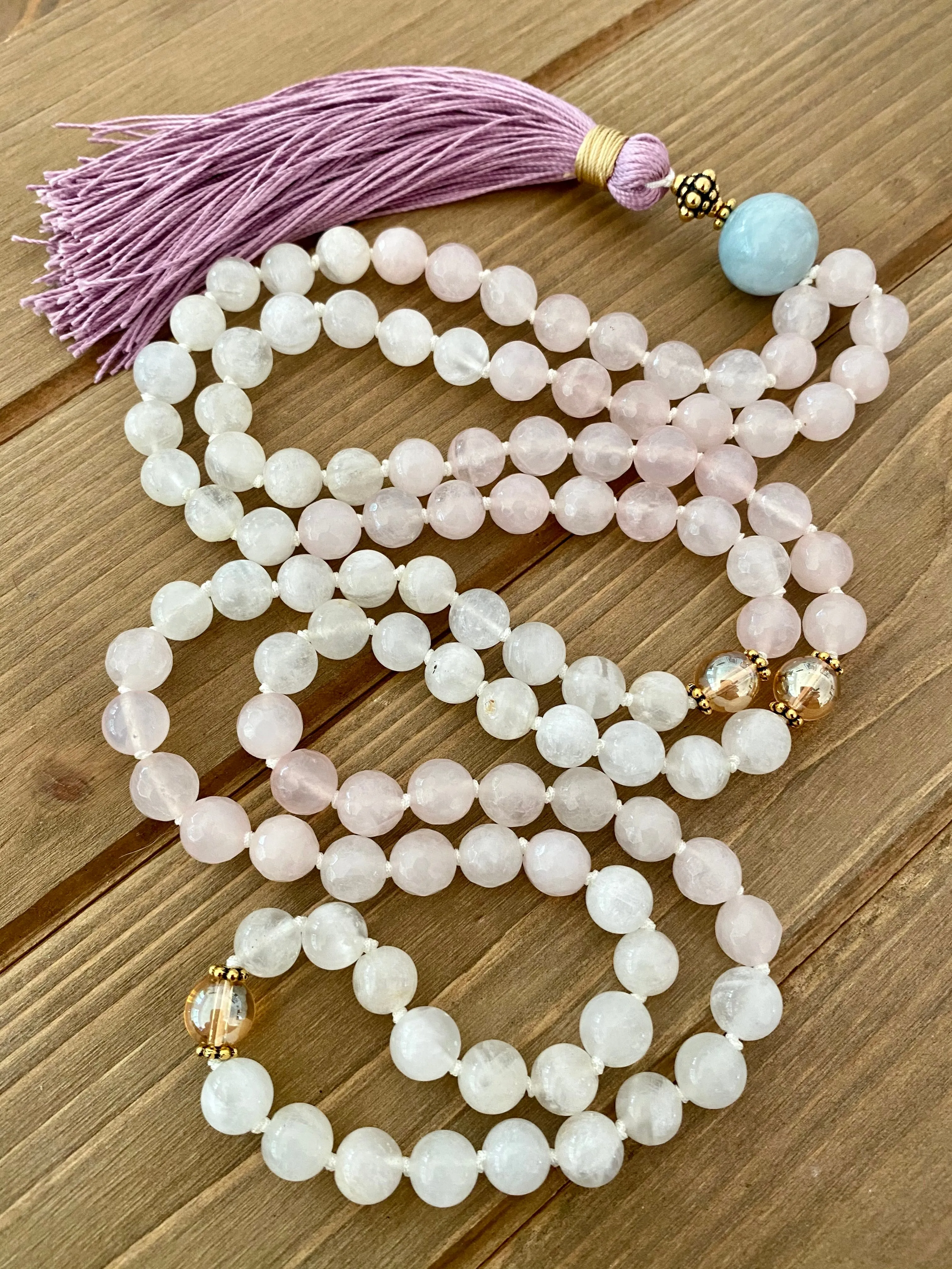 Lotus Moon Mala Necklace