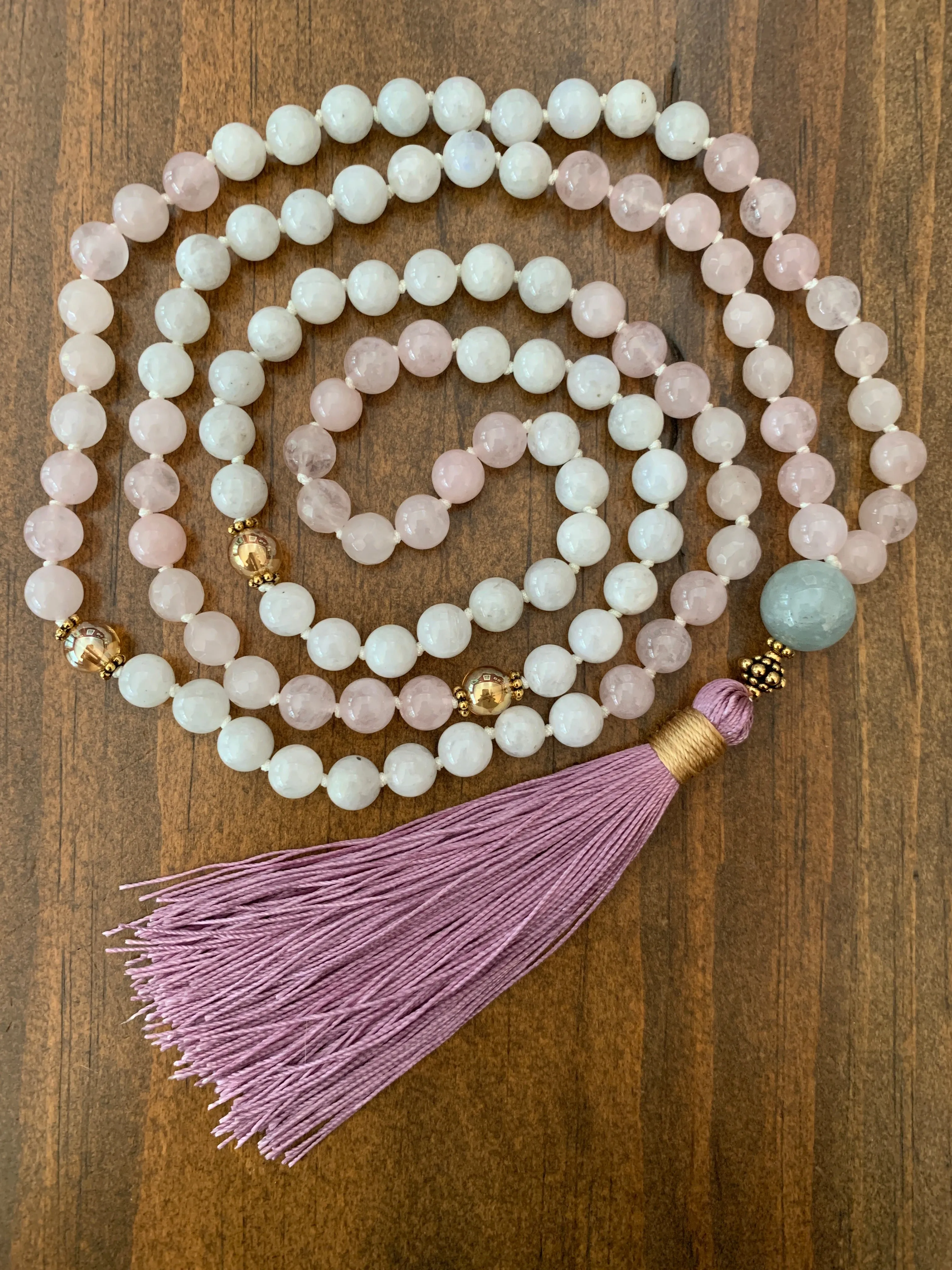 Lotus Moon Mala Necklace