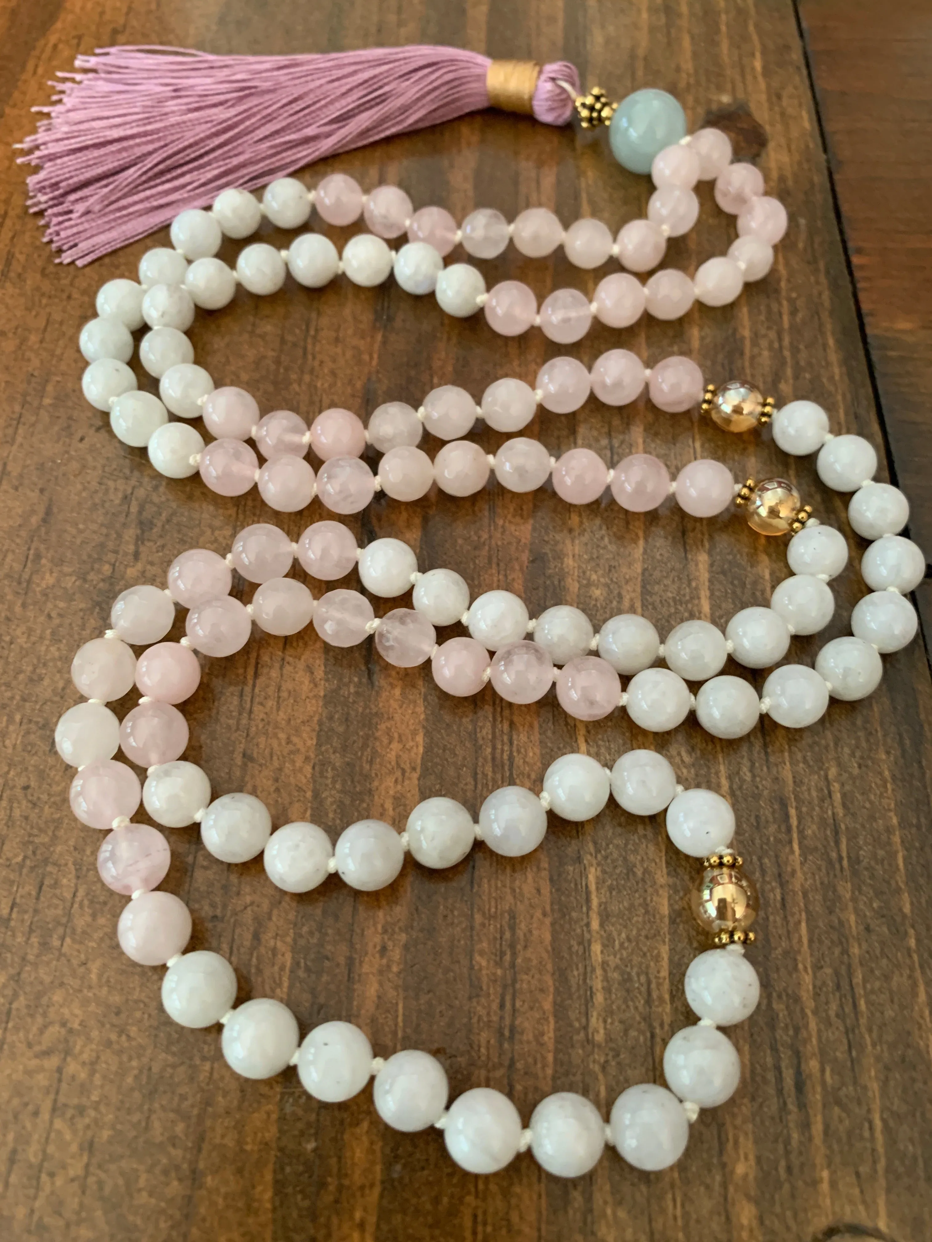 Lotus Moon Mala Necklace