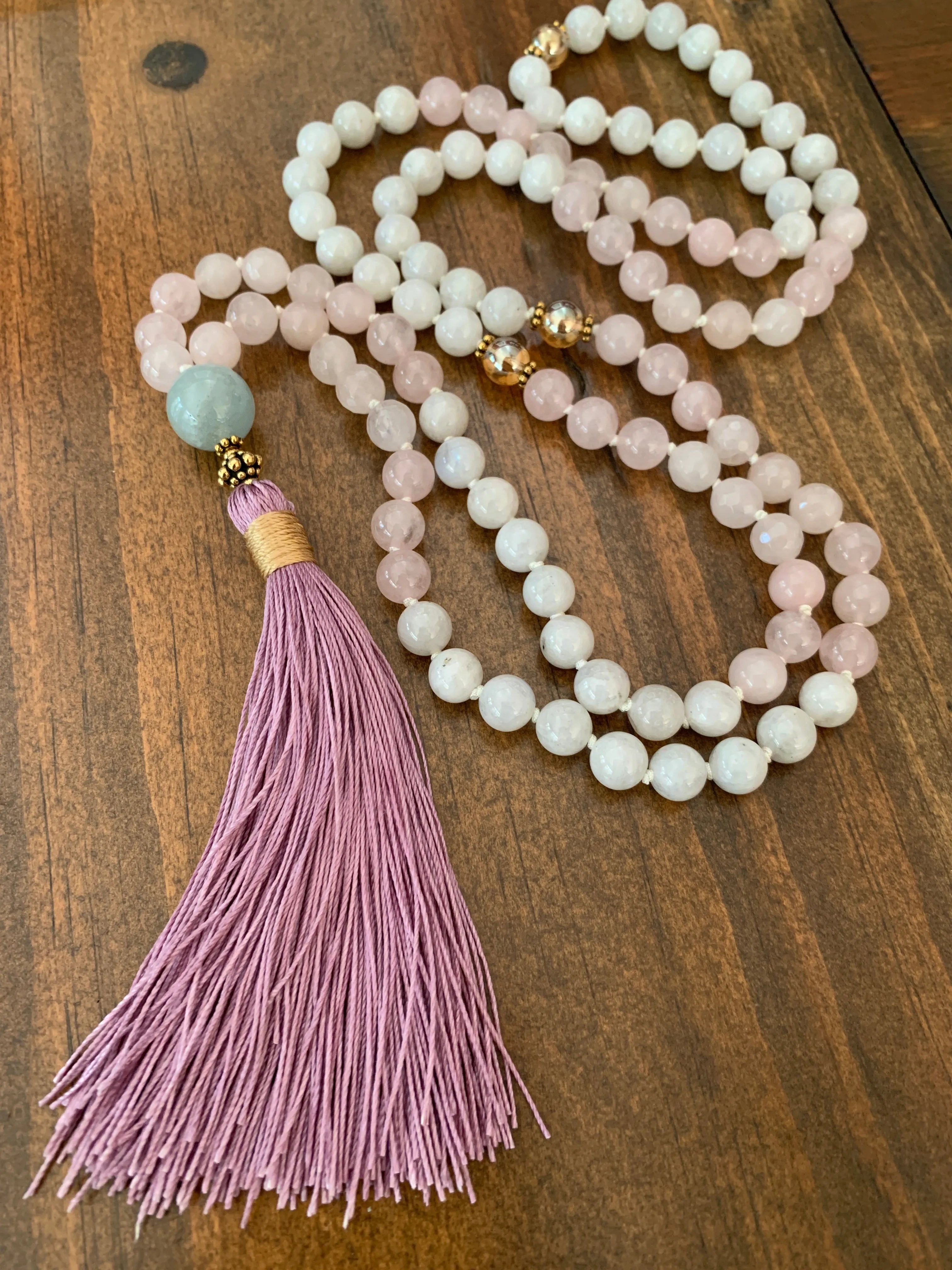 Lotus Moon Mala Necklace