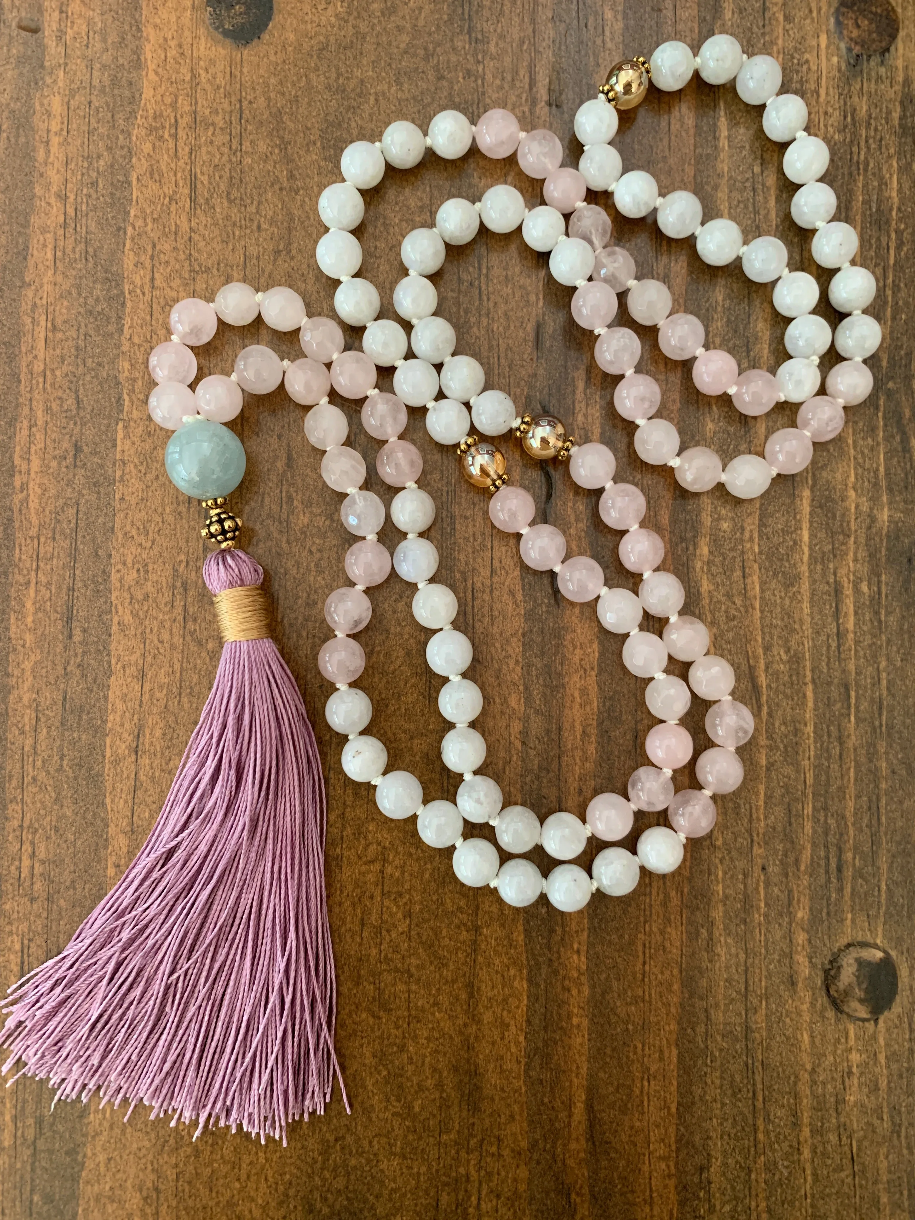 Lotus Moon Mala Necklace