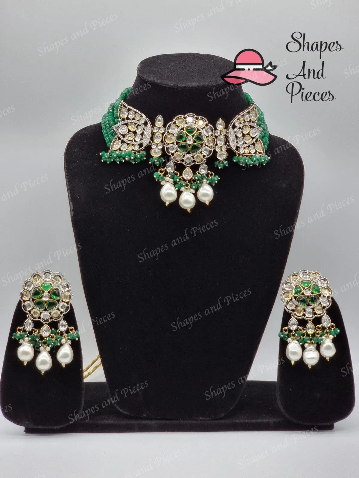 Lotus Pearl Necklace Set