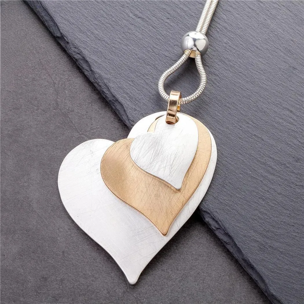 Love Heart Long Necklace for Women Jewelry Hotsale New in Chokers Jewellery Choker Chains