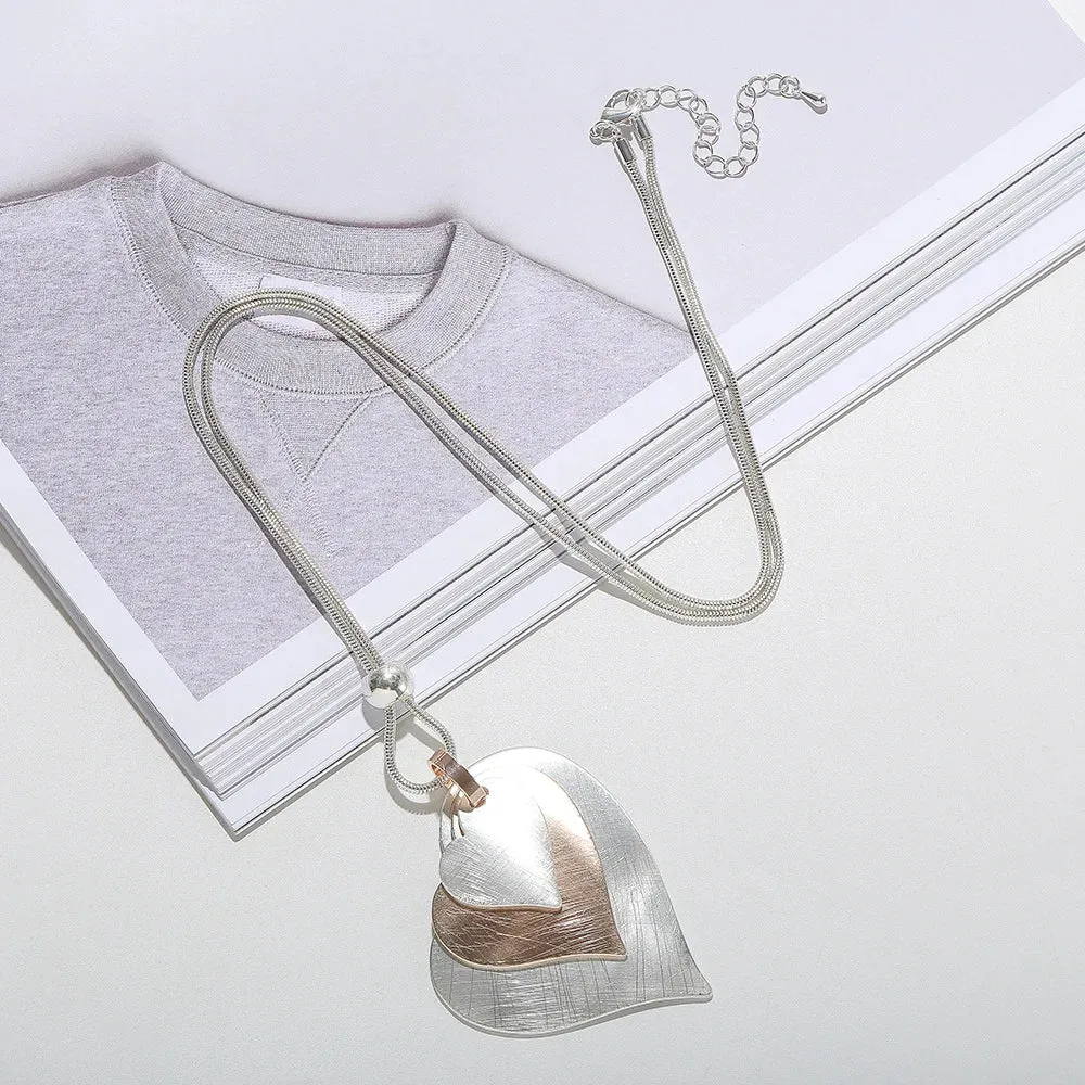Love Heart Long Necklace for Women Jewelry Hotsale New in Chokers Jewellery Choker Chains