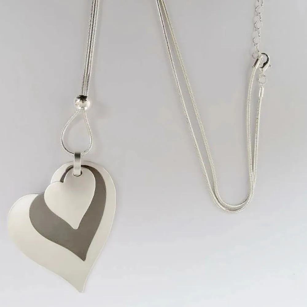 Love Heart Long Necklace for Women Jewelry Hotsale New in Chokers Jewellery Choker Chains