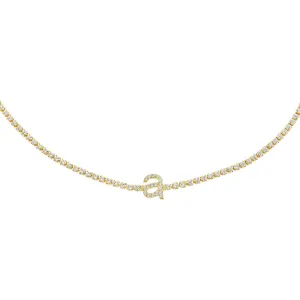 Lowercase Initial Tennis Choker