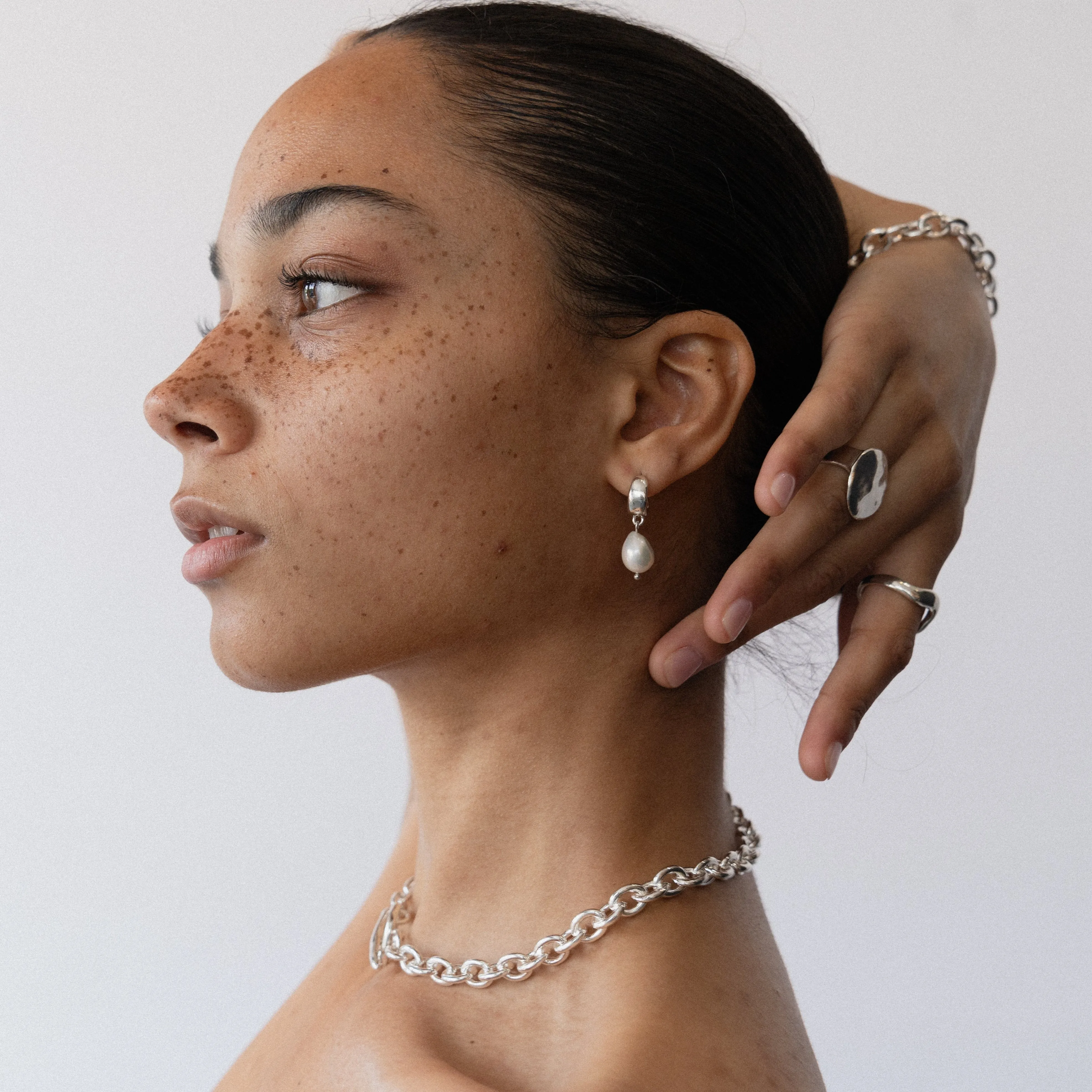 Lune Necklace | Silver