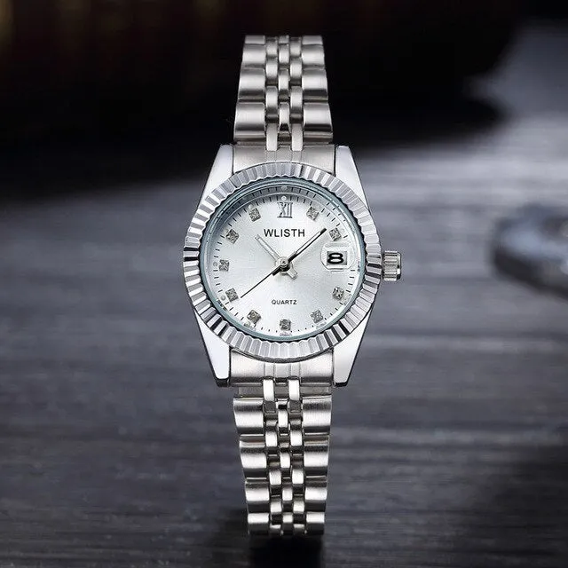 Luxury brand couple watches fashion ladies waterproof
