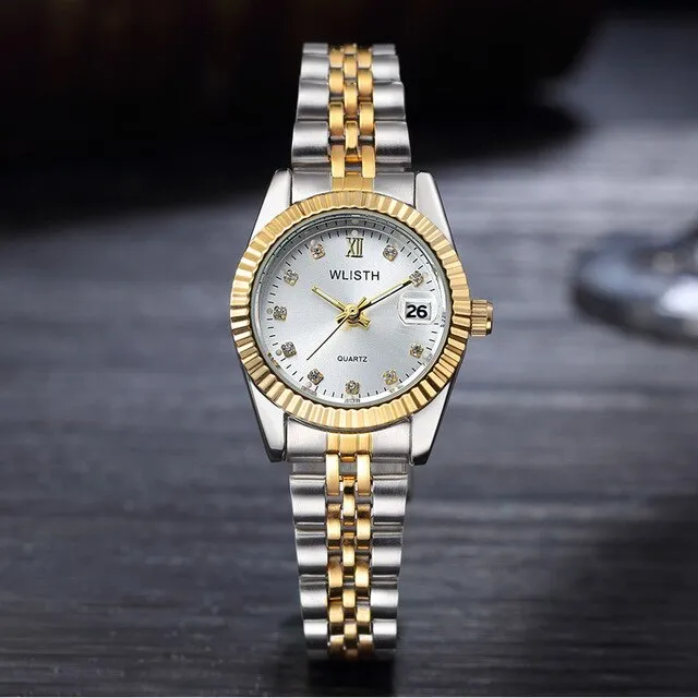 Luxury brand couple watches fashion ladies waterproof