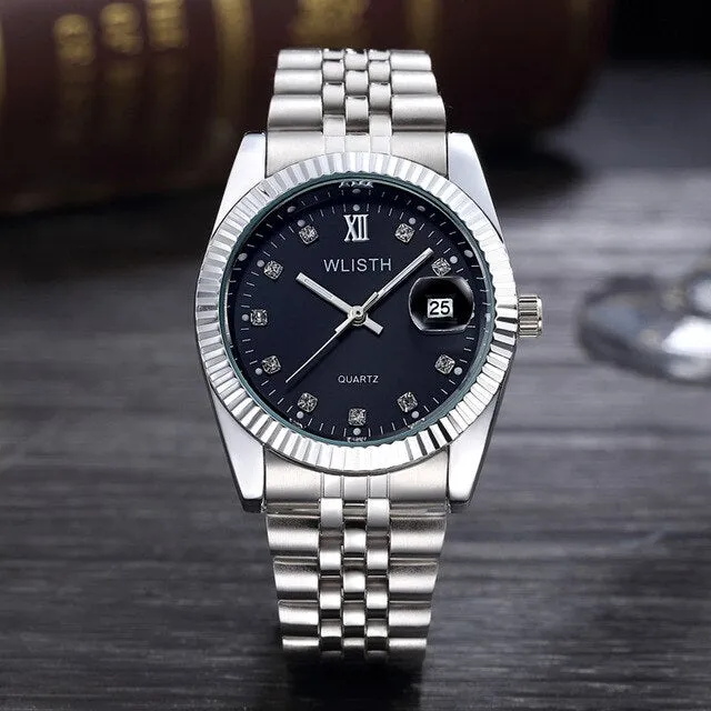 Luxury brand couple watches fashion ladies waterproof