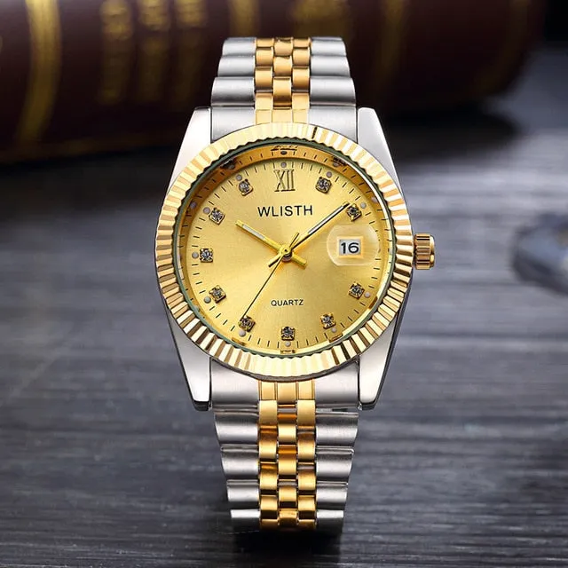 Luxury brand couple watches fashion ladies waterproof