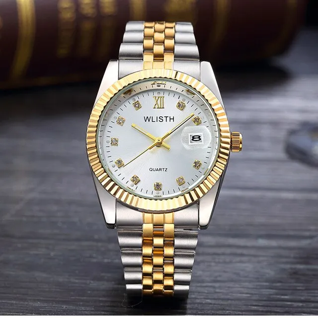 Luxury brand couple watches fashion ladies waterproof