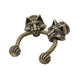 Lynx bronze necklace clasp