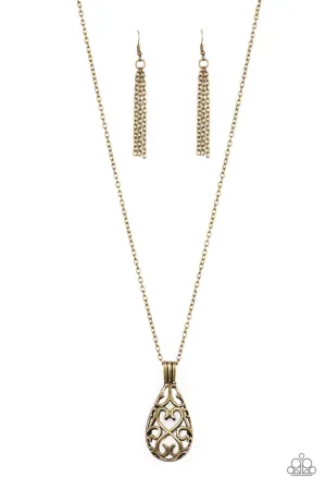 Magic Potions Brass Paparazzi Necklace