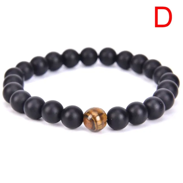Magnetic Tiger Eye Hematite Stone Bead Health Bracelet