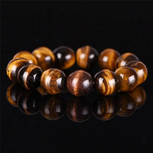 Magnetic Tiger Eye Hematite Stone Bead Health Bracelet