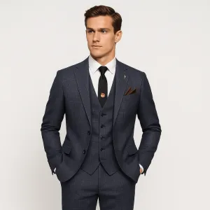 Mason | Men's Plaid Formal Suit Retro Suit 3 Pieces
