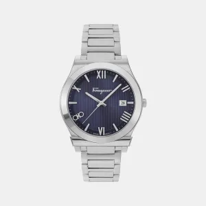 Men Blue Analog Stainless Steel Watch SFKM00423