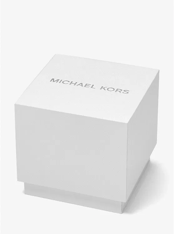 Michael Kors Runway Ladies Blue Dial Gold-Tone Watch