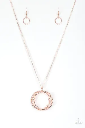 Millenial Minimalist Rose Gold Paparazzi Necklace