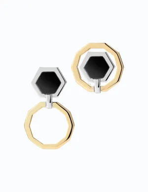 Mini Decagon Earrings
