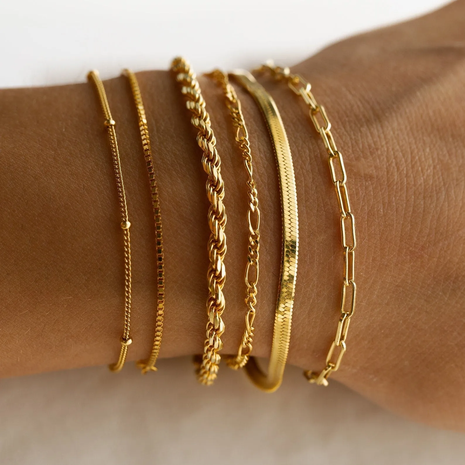 Minimalist layered bracelets