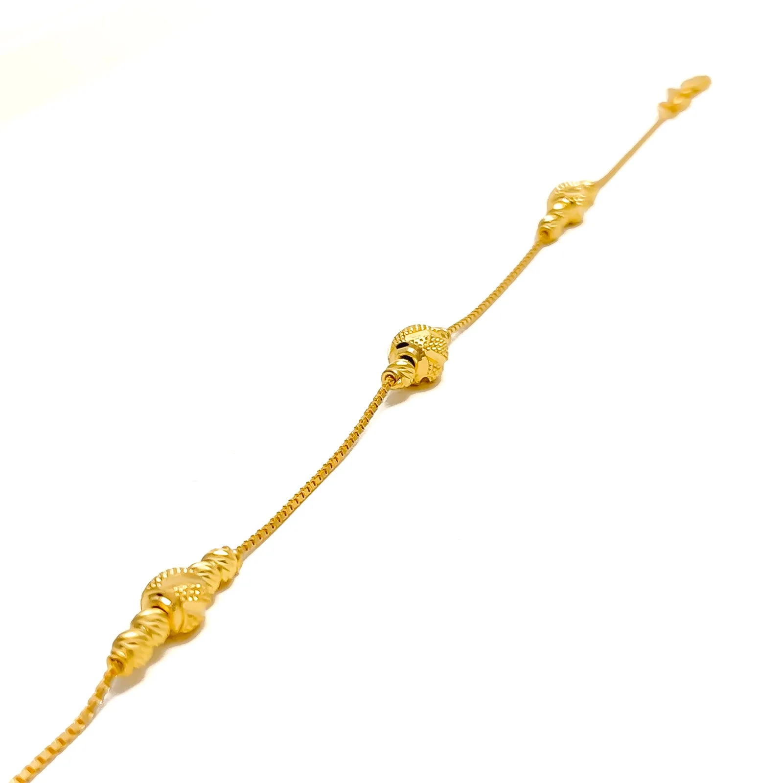 Minimalist Radiant 22k Gold Bracelet