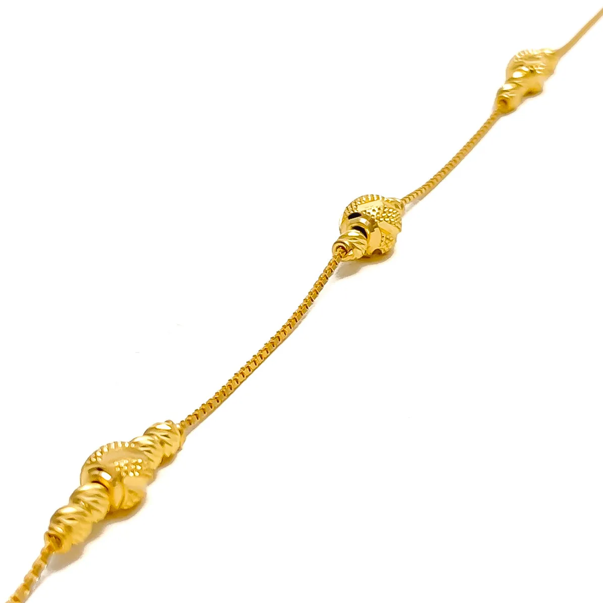 Minimalist Radiant 22k Gold Bracelet