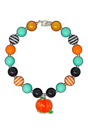 Mint Pumpkin Bubblegum Necklace
