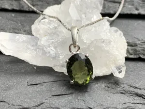 Moldavite Pendant 10x8mm