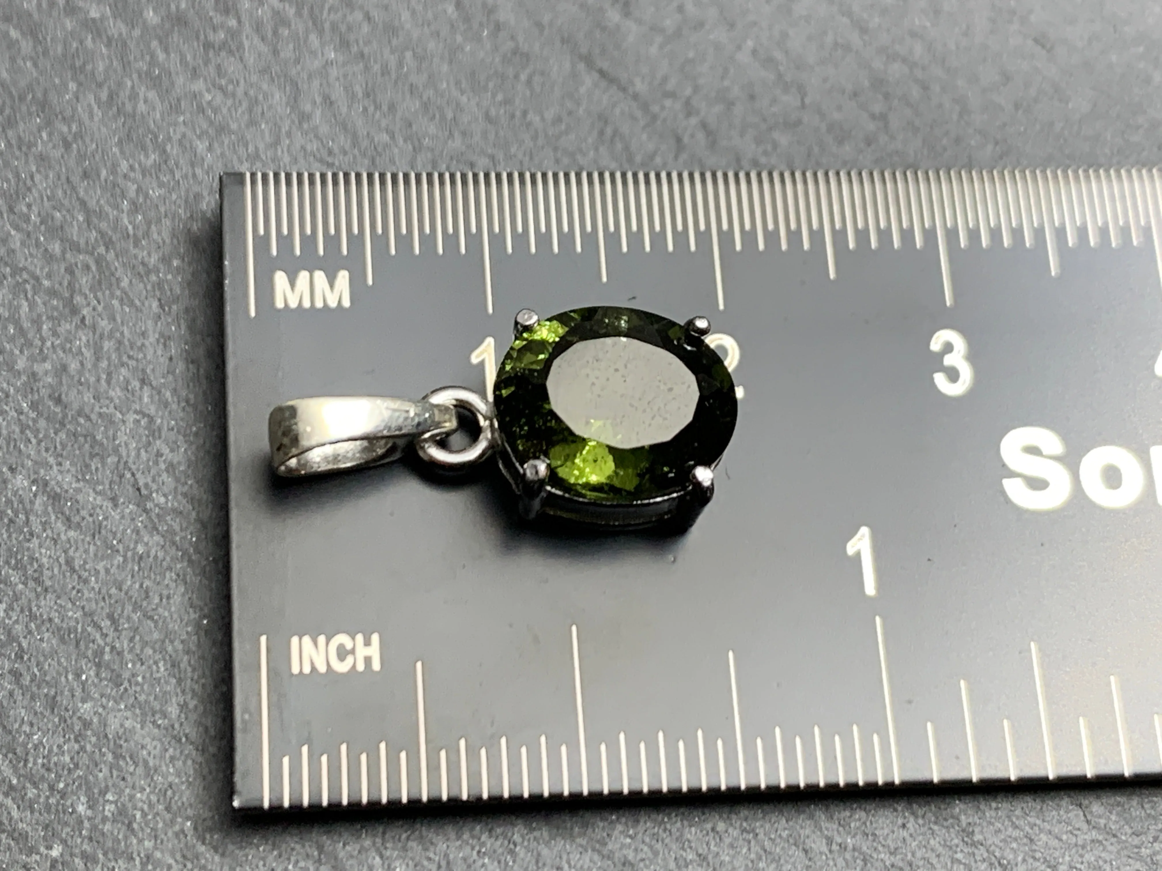 Moldavite Pendant 10x8mm
