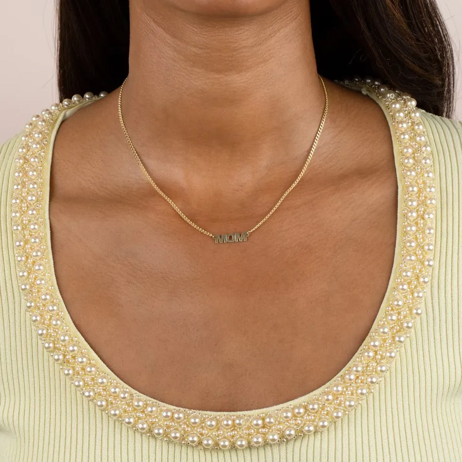 MOM Mini Nameplate Choker