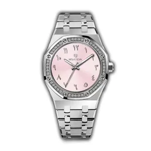 Monteva AP Ladies Watch with Arabic Numerals and Zircon Accents