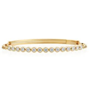 Moonlight 18K Yellow Gold Stiletto Diamond Bracelet