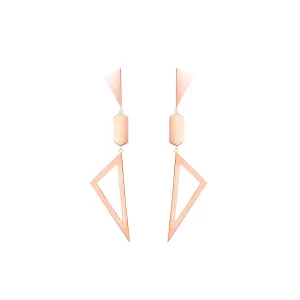 Multi Shape Earrings - Rose Gold