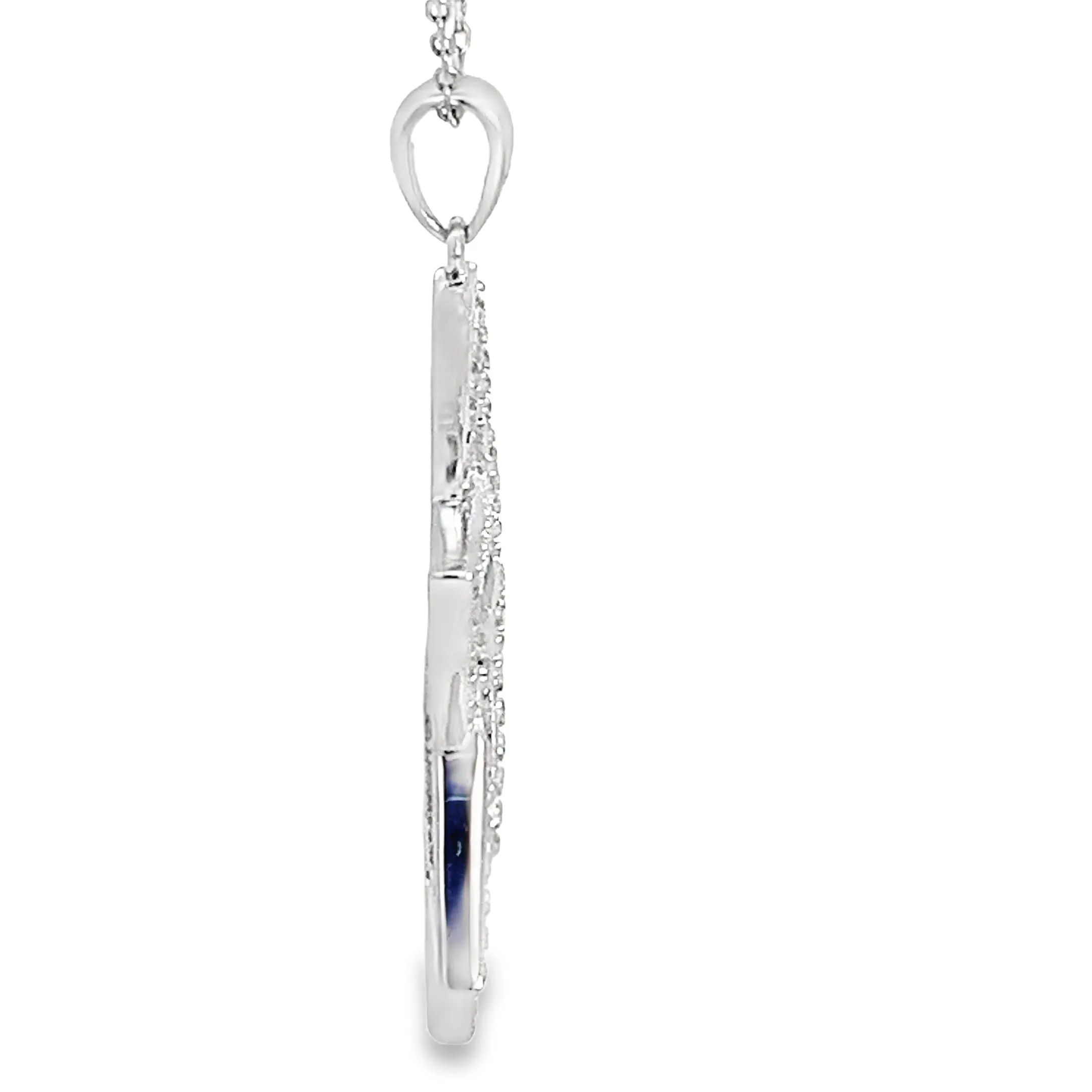 My Daily Styles Womens 925 Sterling Silver Large Star of David CZ Pendant