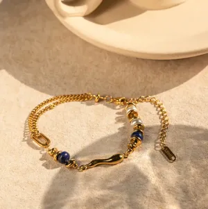 Natural Lapis Stone Bracelet