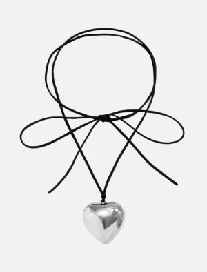 Neo Heart Choker - Silver