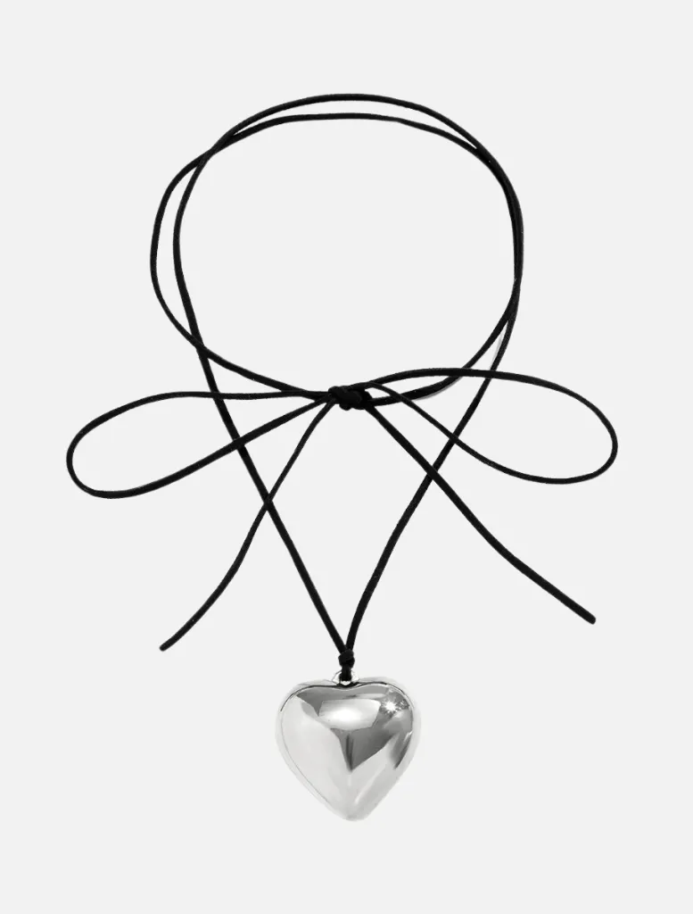 Neo Heart Choker - Silver