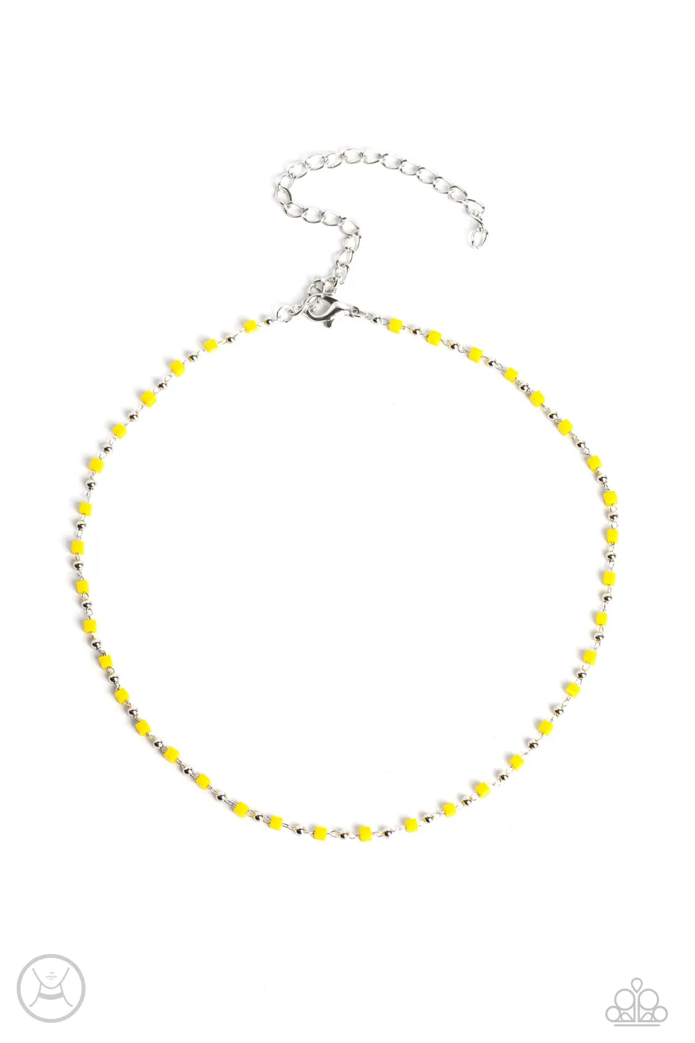 Neon Lights - Yellow (Choker) Necklace