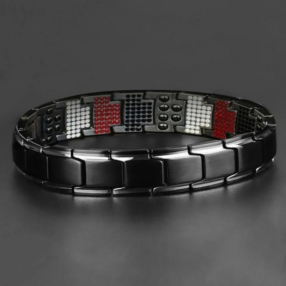 New Modern Fashion For Men Strength Therapy Bracelet Health Energy Bio Magnetic Male Gift Adjustable