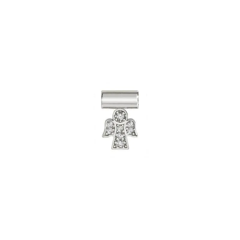 Nomination SeiMia Pendant, Pave Angel, Silver