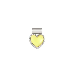 Nomination SeiMia Pendant, Yellow Heart, Silver & Enamel