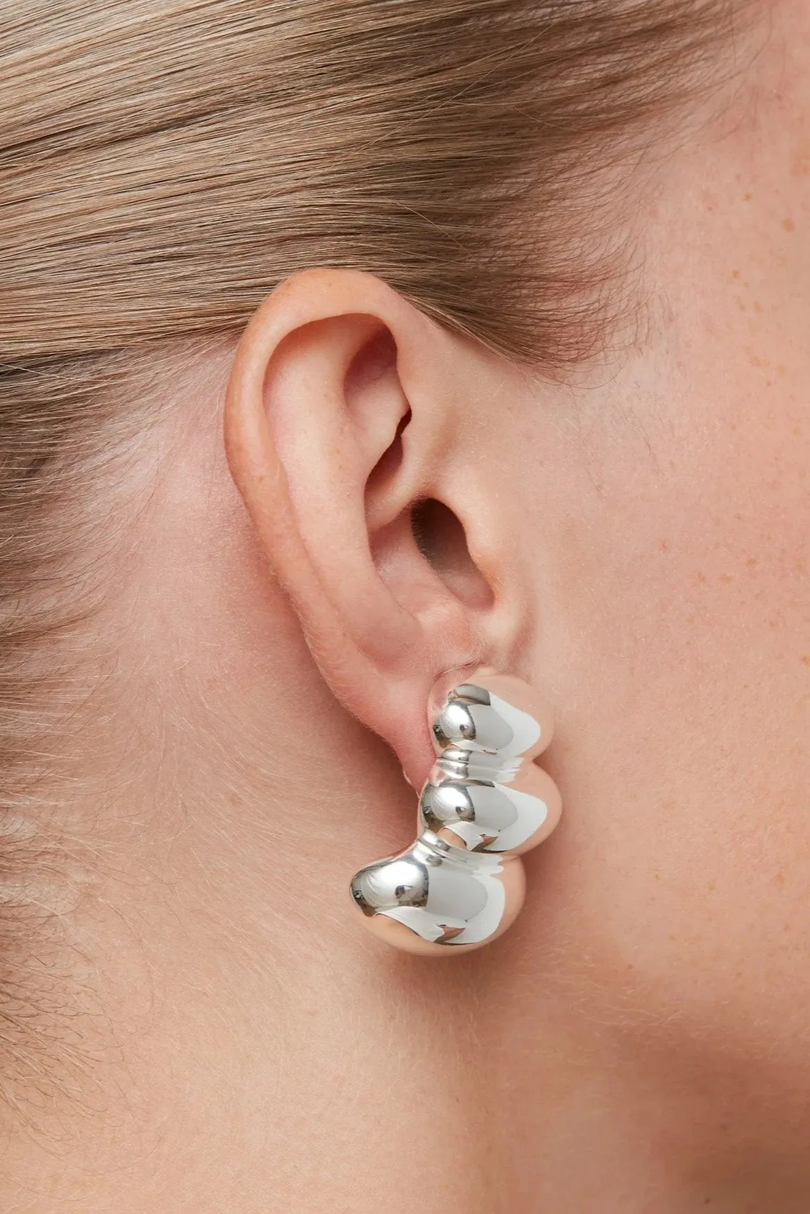 Non-Stop Earrings Silver