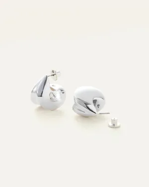 Nouveaux Puff Earring in Silver