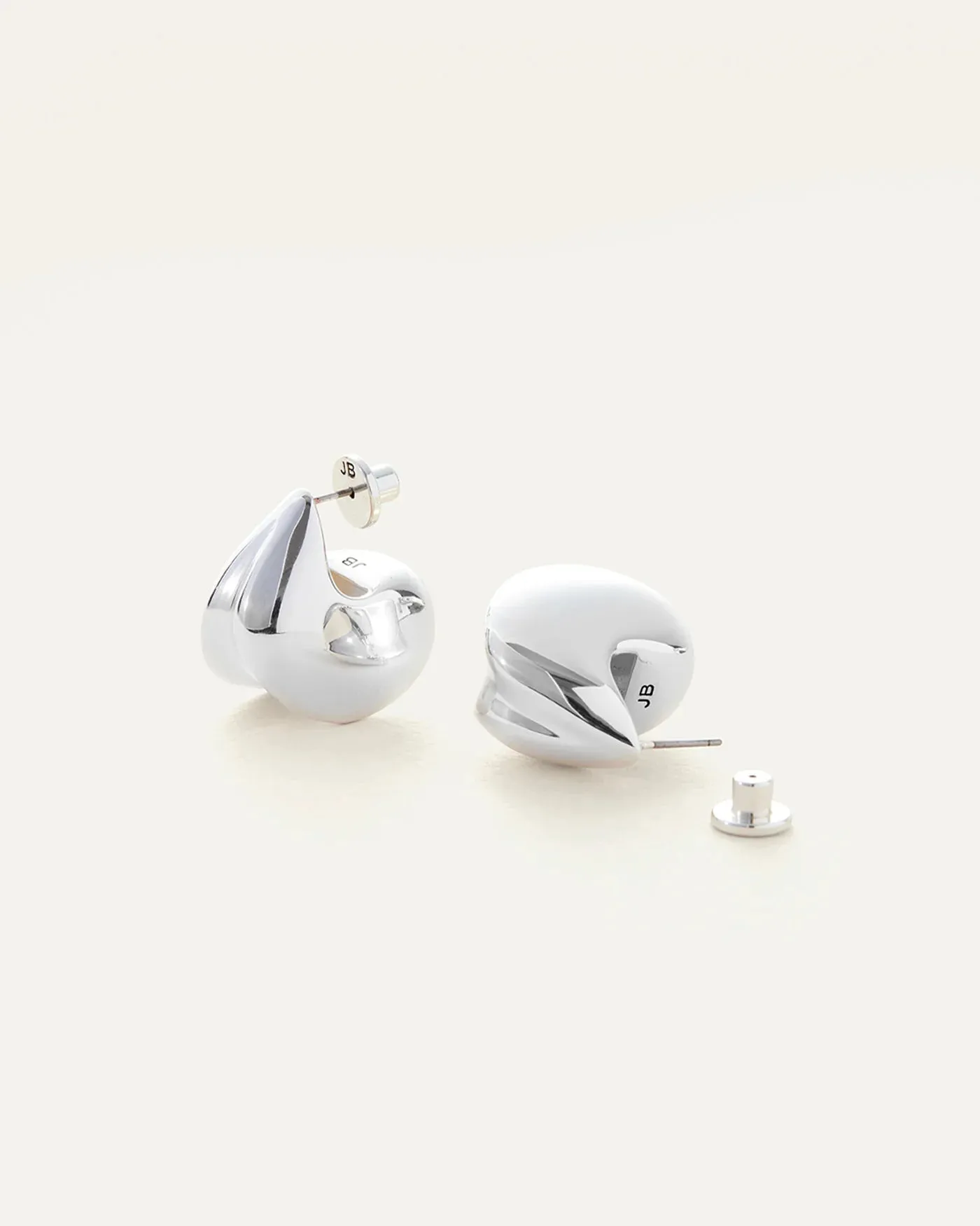 Nouveaux Puff Earring in Silver