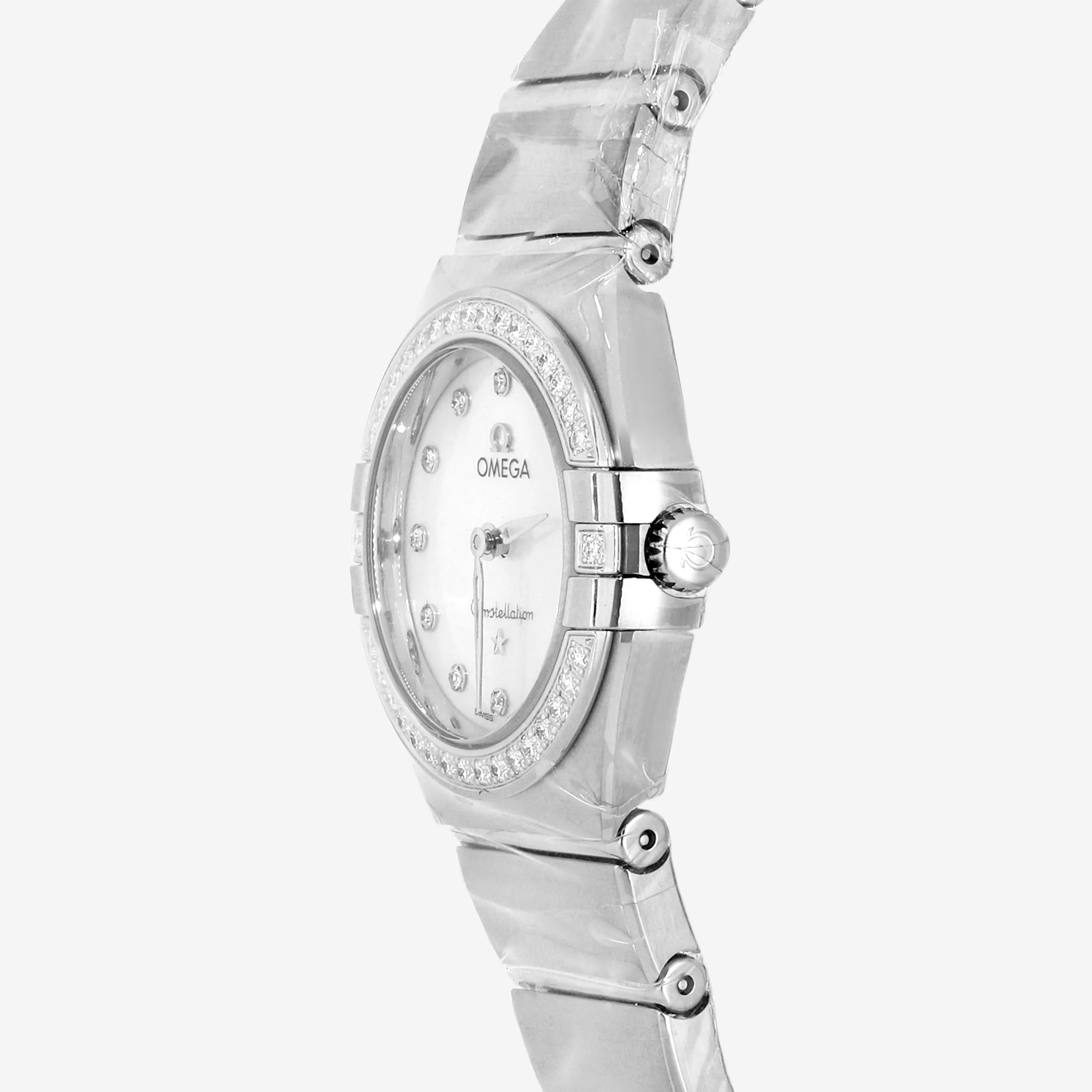 Omega Constellation Stainless Steel Diamond Quartz Ladies Watch 131.15.25.60.55.001