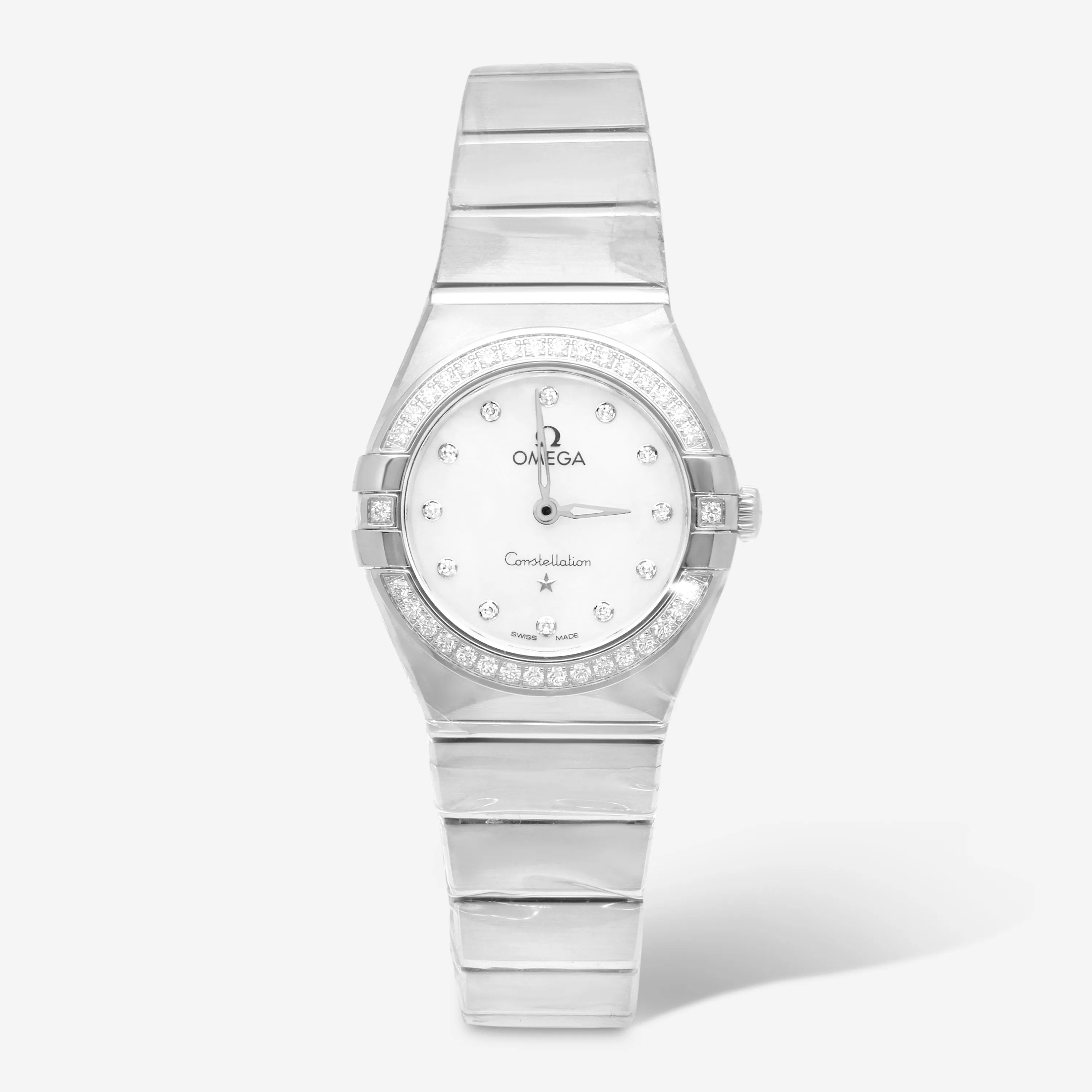 Omega Constellation Stainless Steel Diamond Quartz Ladies Watch 131.15.25.60.55.001