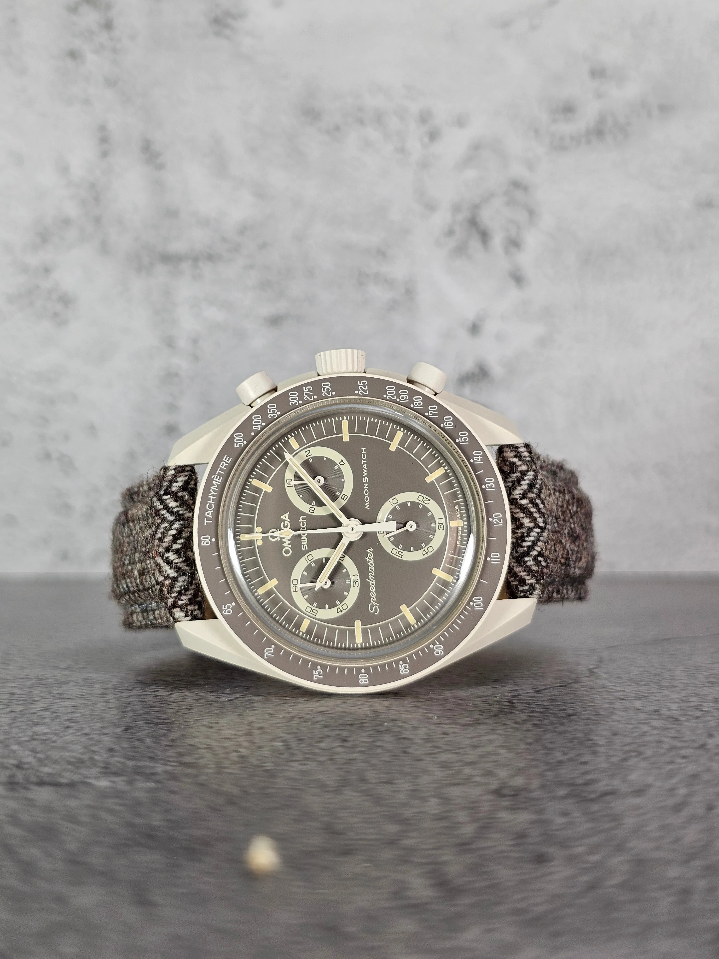 Omega X Swatch MoonSwatch Desert Strap: Tweed